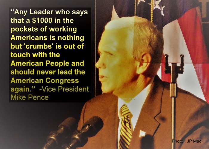 Mike Pence on "crumbs"